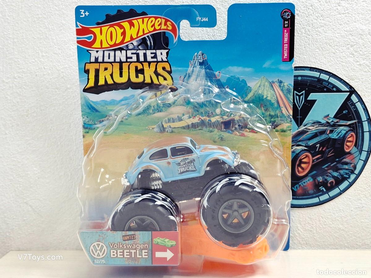 Coches a escala Hot Wheels: Volkswagen Beetle Hot Wheels 2022 Monster Trucks Mattel