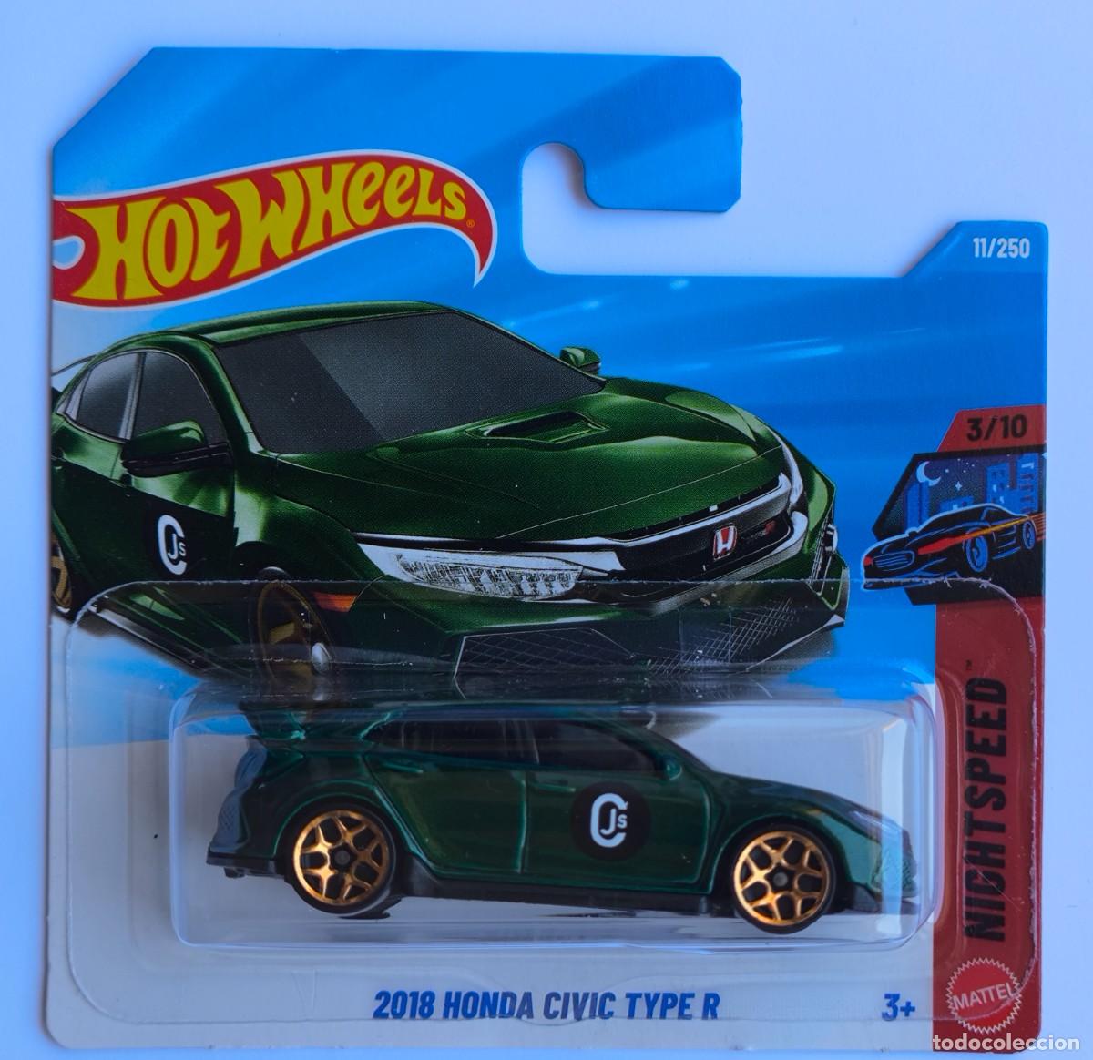 Coches a escala Hot Wheels: HOT WHEELS 2018 HONDA CIVIC TYPE R. NIGHTSPEED 3/10