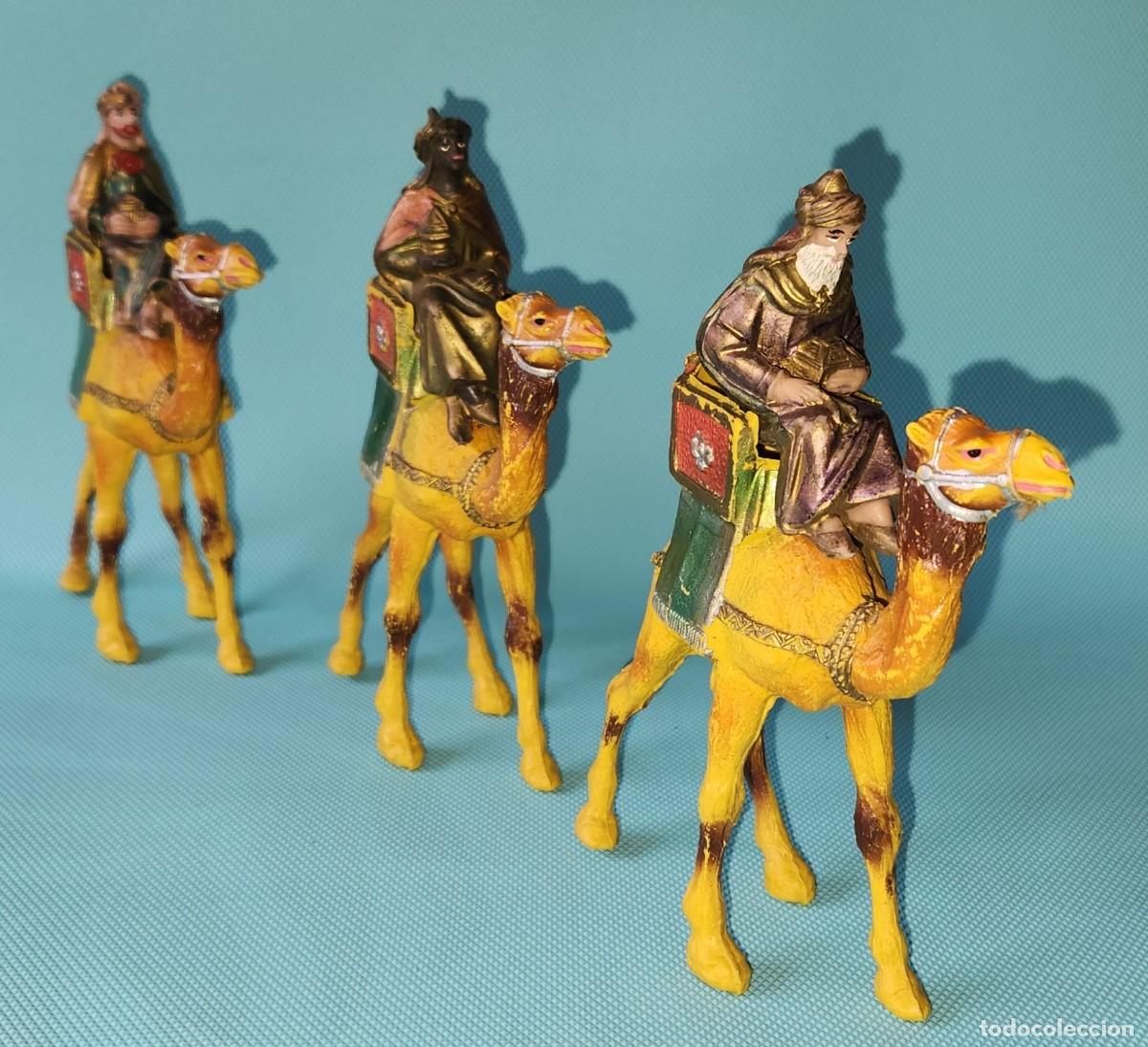 Coches a escala Hot Wheels: LOS 3 REYES MAGOS figuras de Bel&eacute;n - Pesebre - Naviad - Jecsan reamsa Peach Comansi