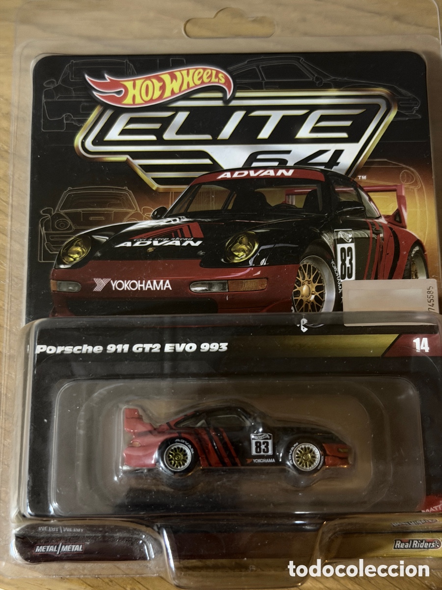 Coches a escala Hot Wheels: Hot Wheels &Eacute;lite Porsche 911 GT2 Evo 993 advan