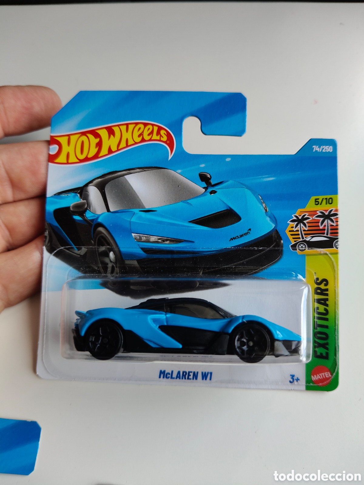 Coches a escala Hot Wheels: HOT WHEELS MCLAREN W1 AZUL. COCHE COLECCION 1/64 EXOTIC CARS 2026.