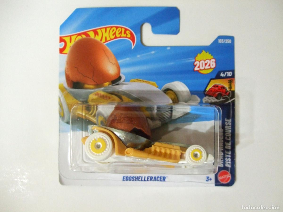 Coches a escala Hot Wheels: EGGSHELLERACER - HOT WHEELS MATTEL DRAG RACERS 4/10 2026 1:64 - COCHE CAR HUEVO EGG FOOD DRAGSTER