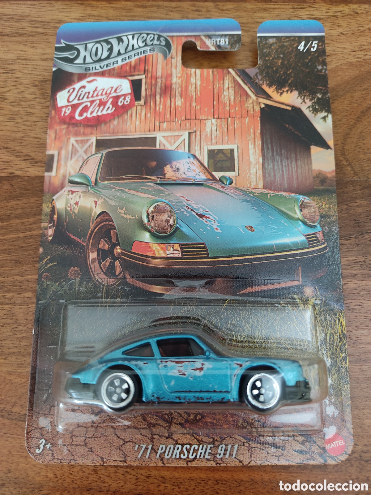Coches a escala Hot Wheels: HOT WHEELS SILVER SERIES - 71 PORSCHE 911 - VINTAGE CLUB 1968 4/5