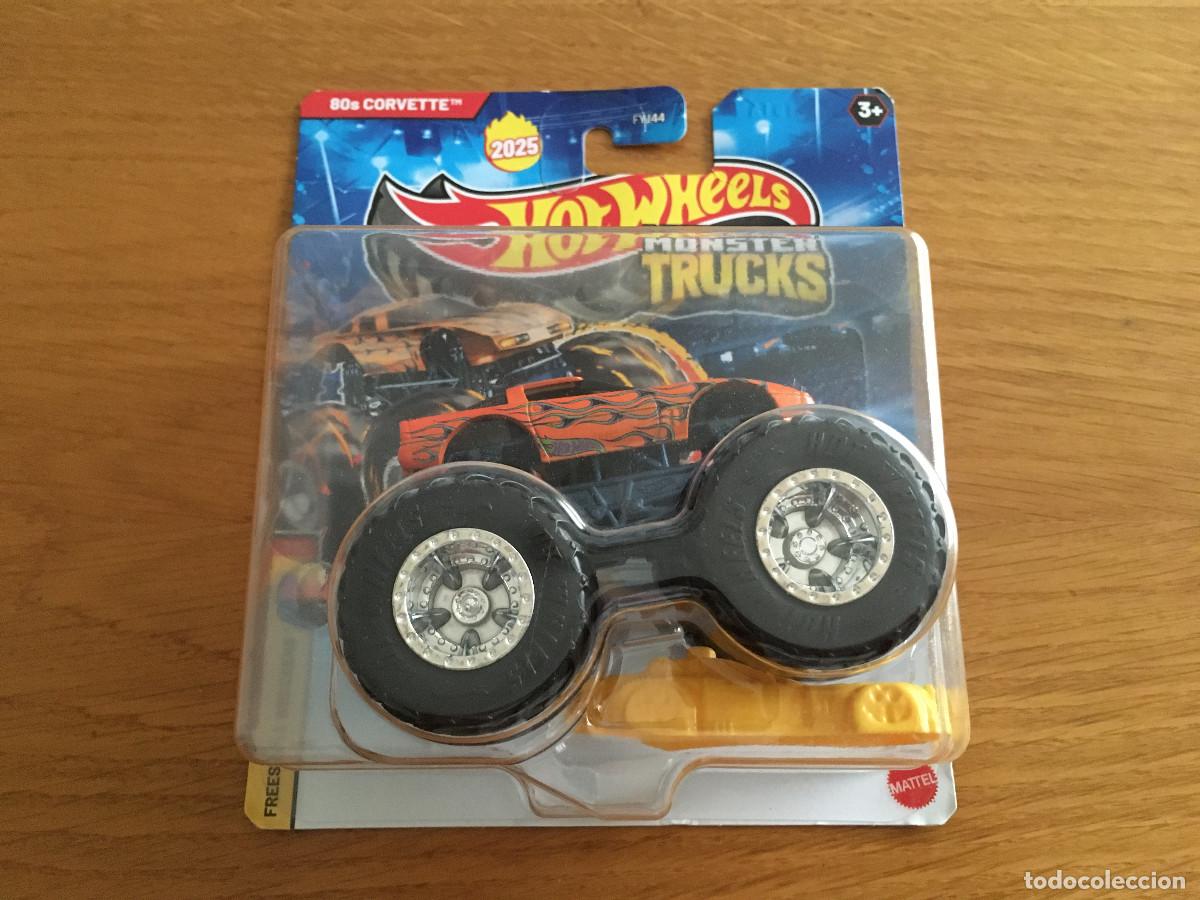 Coches a escala Hot Wheels: Coche Hot Wheels monster truck Corvette 80s. NUEVO A ESTRENAR.