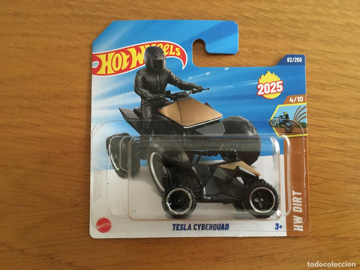 Coches a escala Hot Wheels: Quad Hot Wheels Tesla cyberquad. NUEVO A ESTRENAR.