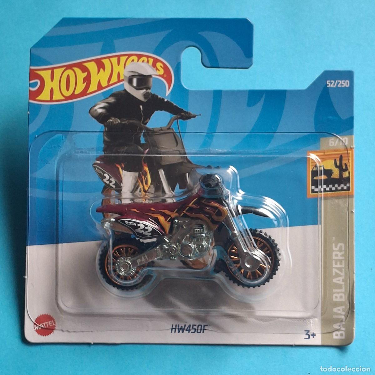 Coches a escala Hot Wheels: HOT WHEELS 2022 52/250 - HW450F MOTO MOTOCROSS CROSS - NUEVO EN BLISTER - ESCALA 1:64