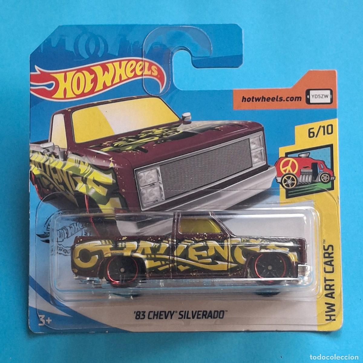 Coches a escala Hot Wheels: HOT WHEELS 2019 247/250 - &acute;83 CHEVY SILVERADO - ART CARS 6/10 - NUEVO EN BLISTER - ESCALA 1:64