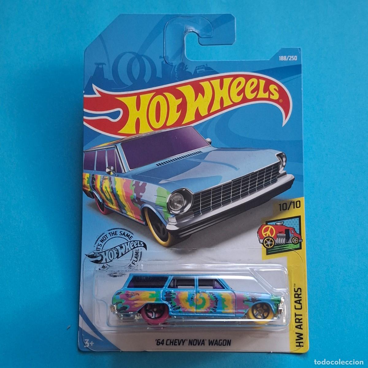 Coches a escala Hot Wheels: HOT WHEELS 2019 188/250 - &acute;64 CHEVY NOVA WAGON - NUEVO EN BLISTER - ESCALA 1:64