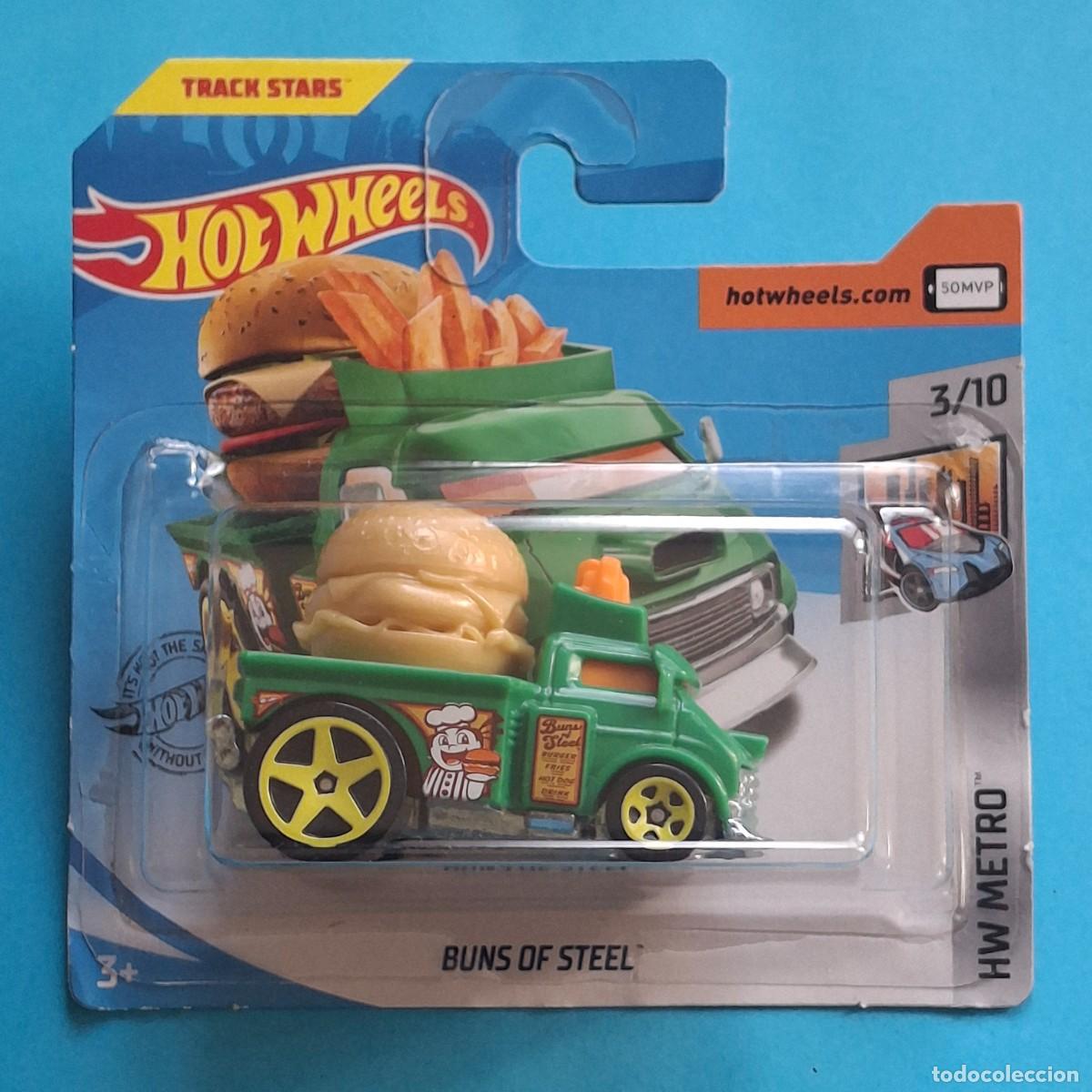 Coches a escala Hot Wheels: HOT WHEELS 2019 147/250 - BUNS OF STEEL HAMBURGUESA - NUEVO EN BLISTER - ESCALA 1:64