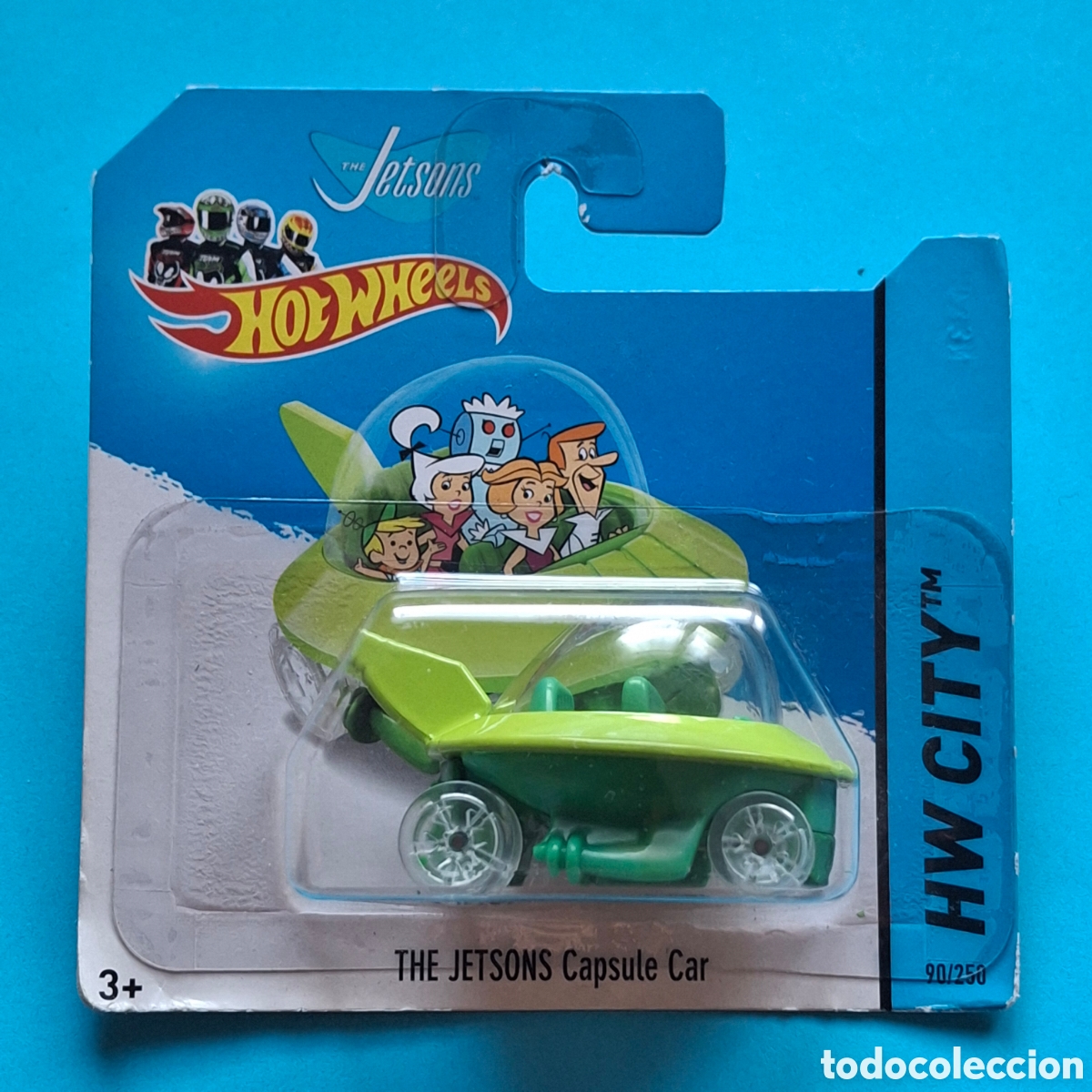 Coches a escala Hot Wheels: HOT WHEELS 2014 90/250 - THE JETSONS CAPSULE CAR - NUEVO EN BLISTER - ESCALA 1:64