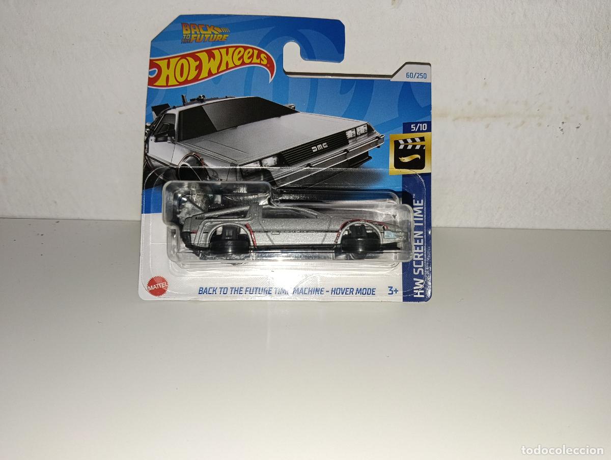 Coches a escala Hot Wheels: Coche Back to the Future Time Machine Hover Mode Regreso al Futuro Hot Wheels nuevo en Blister