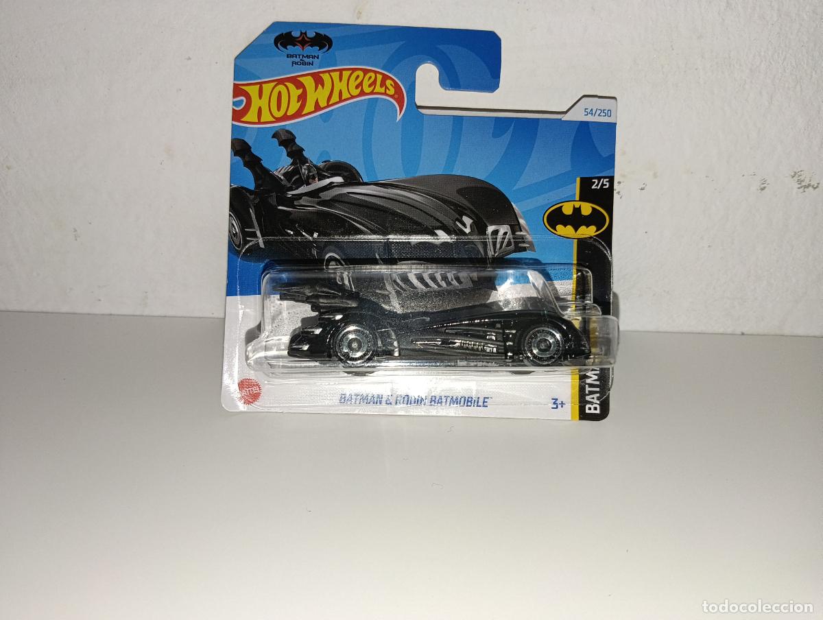 Coches a escala Hot Wheels: Coche Batman & Robin batmobile Hot Wheels nuevo en Blister