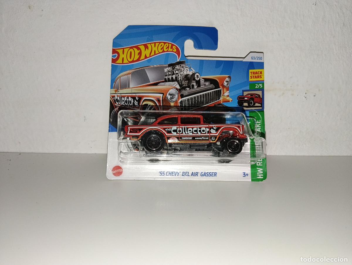Coches a escala Hot Wheels: Coche 55 Chevy Bel Air Gasser Collector Hot Wheels nuevo en Blister