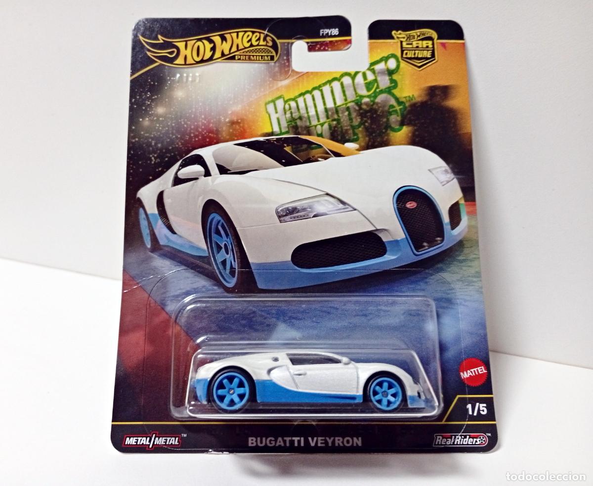 Coches a escala Hot Wheels: BUGATTI VEYRON HOT WHEELS PREMIUM MATTEL 2025 CAR CULTURE HAMMER DROP 1/5 COCHE CAR 1:64 SUPERCAR
