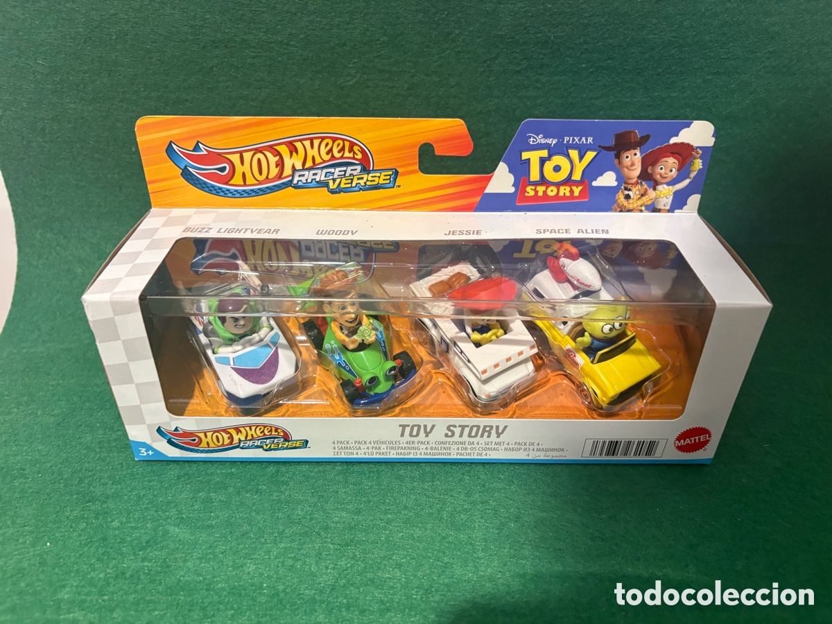 Coches a escala Hot Wheels: Set coches Toy Story, Hot Wheels, nuevo a estrenar.