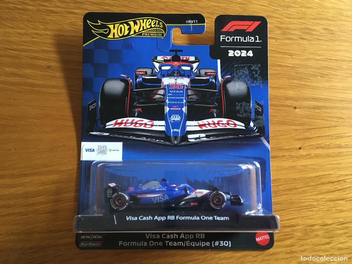 Coches a escala Hot Wheels: Formula 1 Hot Wheels Visa cash. NUEVO A ESTRENAR.