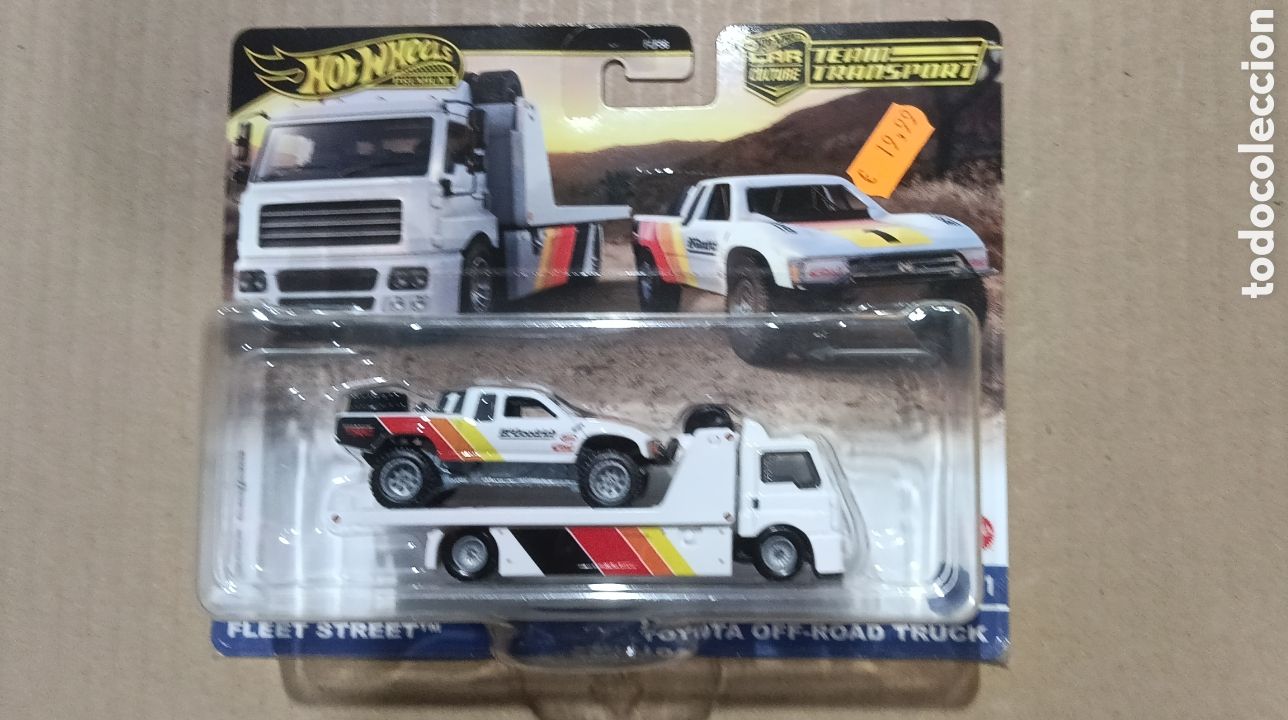 Voitures miniatures Hot Wheels: HOT WHEELS PREMIUM TEAM TRANSPORT FLEET STREET TOYOTA OFF ROAD TRUCK