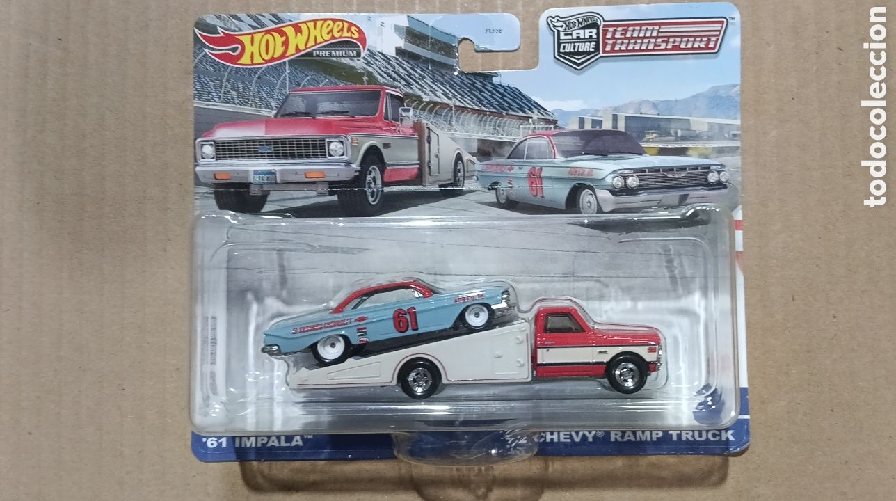 Coches a escala Hot Wheels: HOT WHEELS PREMIUM TEAM TRANSPORT CHEVY IMPALA