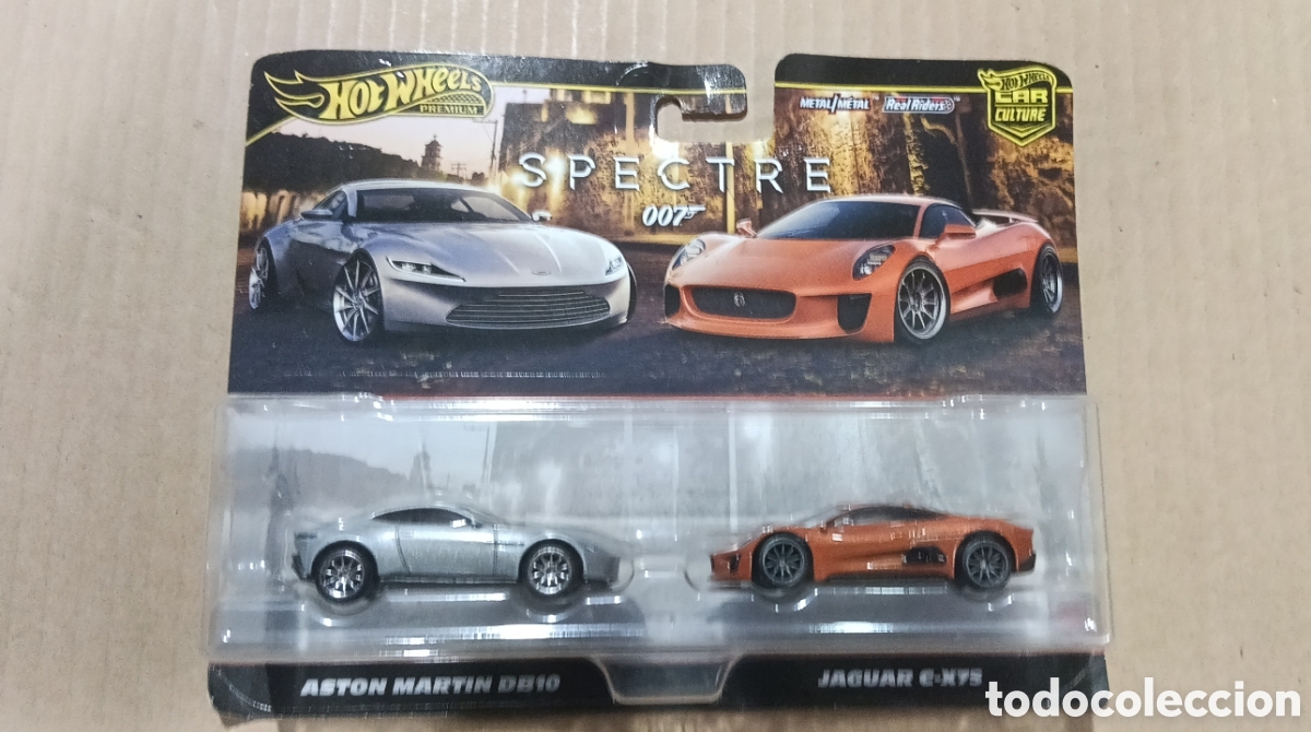 Coches a escala Hot Wheels: HOT WHEELS PREMIUM METAL CAR CULTURE SPECTRE 007 JAGUAR ASTON MARTIN