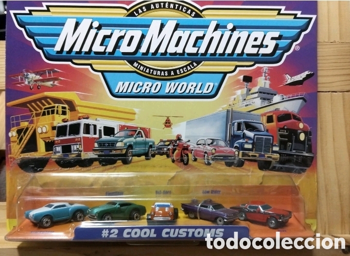 Coches a escala Hot Wheels: Micro Machines #2 Cool Customs - Edici&oacute;n Famosa Espa&ntilde;a - Colores Escasos - Nuevo