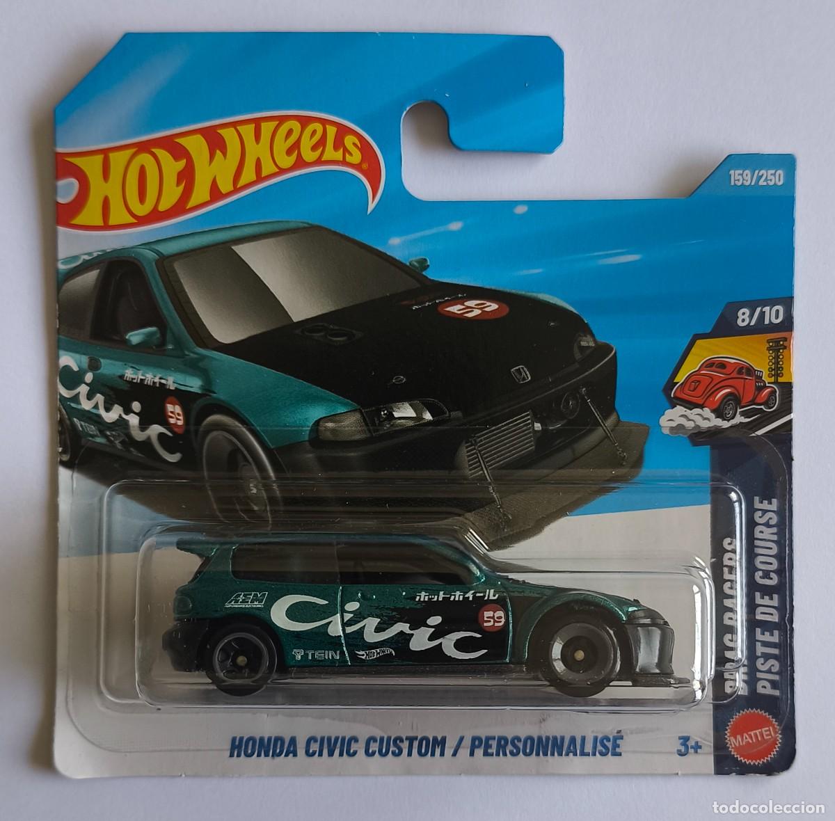 Coches a escala Hot Wheels: HOT WHEELS HONDA CIVIC CUSTOM / PERSONNALIS&Eacute;. PISTE DE COURSE 8/10. (4)
