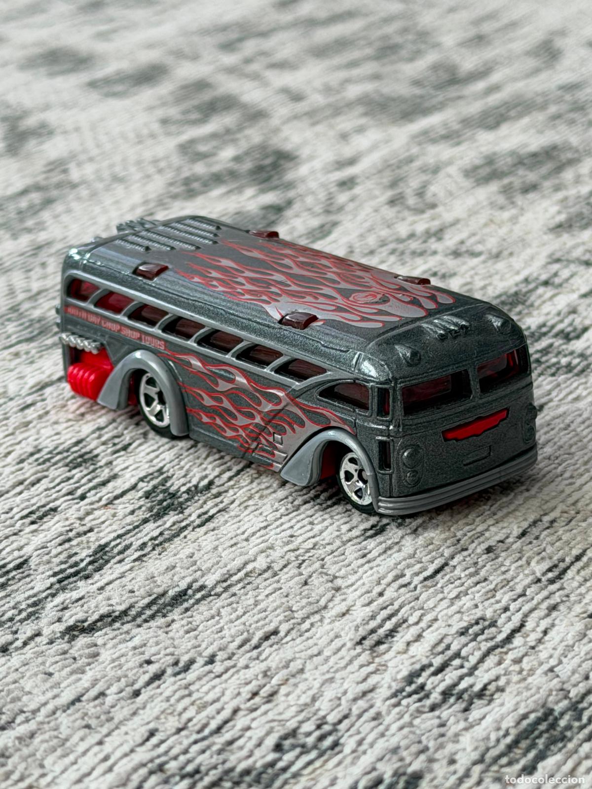 Coches a escala Hot Wheels: FIGURA COCHE AUTOBUS MET&Aacute;LICO - HOT WHEELS - 2000 MATTEL - SURFIN' SCHOOL BUS