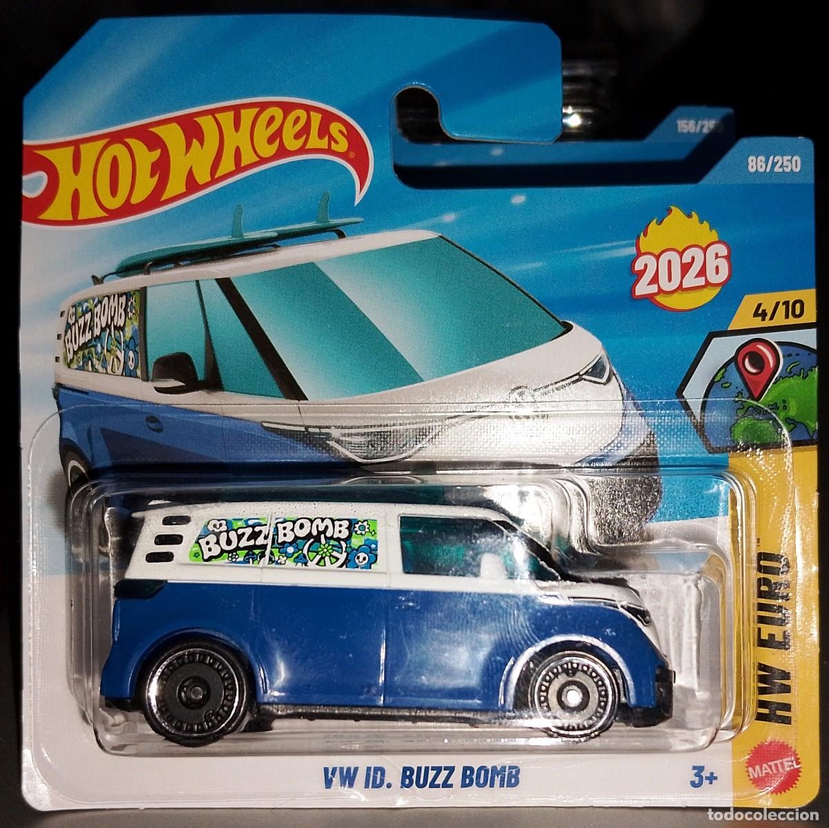 Coches a escala Hot Wheels: Hot wheels 2026 - Volskwagen ID. Buz Bomb - nuevo color