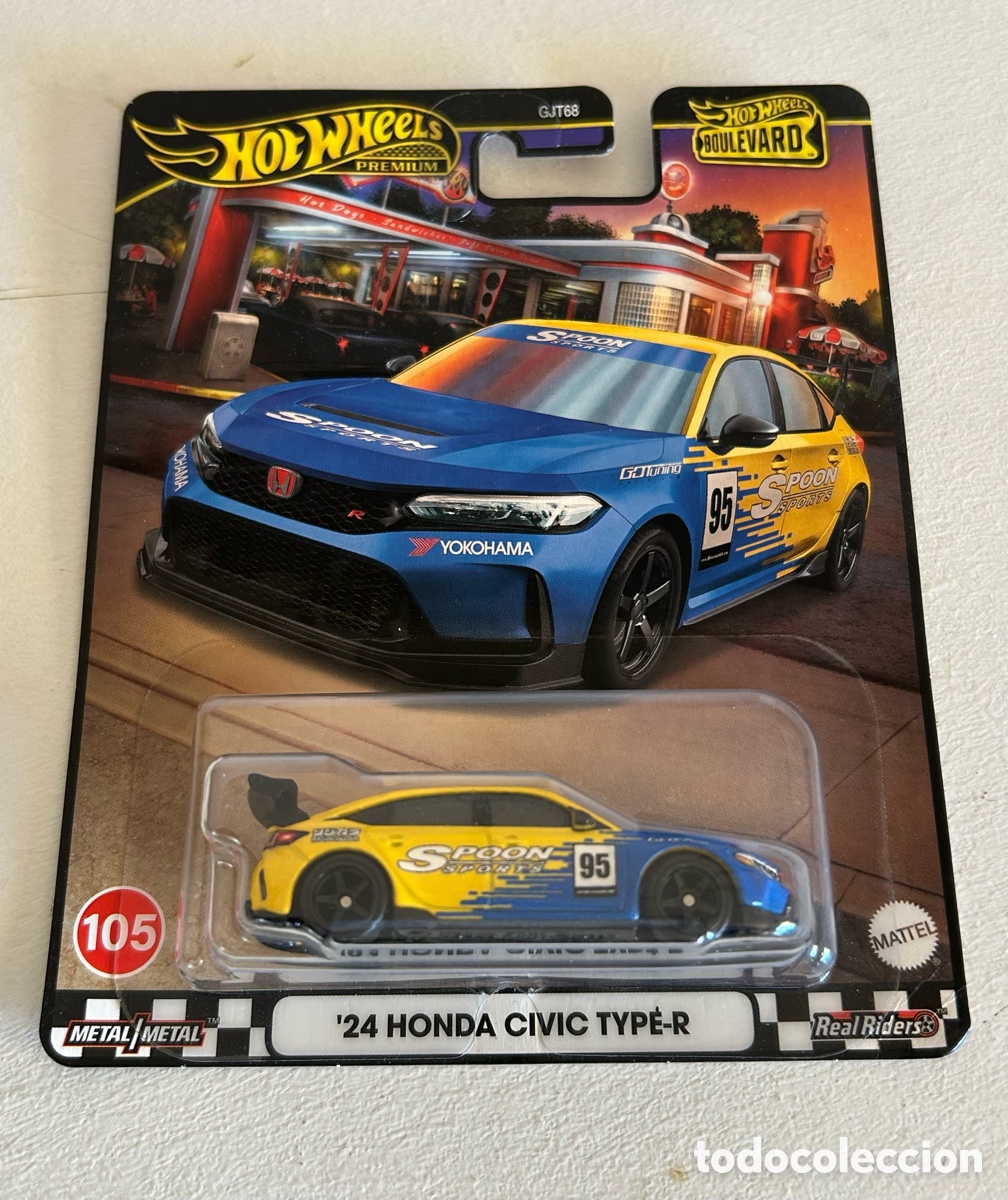 Coches a escala Hot Wheels: Hot wheels premium Boulevard - '24 HONDA CIVIC TYP&Eacute;-R