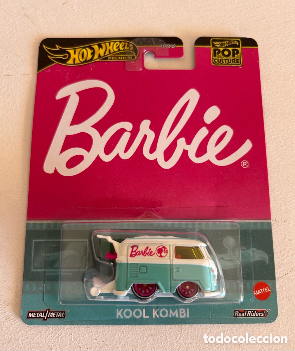 Coches a escala Hot Wheels: Hot wheels premium Pop Culture - Barbie Kool Kombi