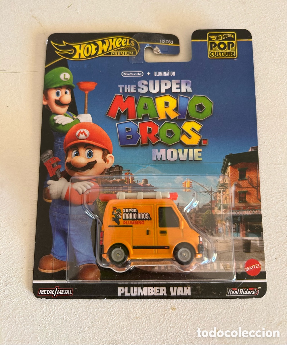 Coches a escala Hot Wheels: Hot wheels premium Pop Culture - Mario Bros Plumber Van