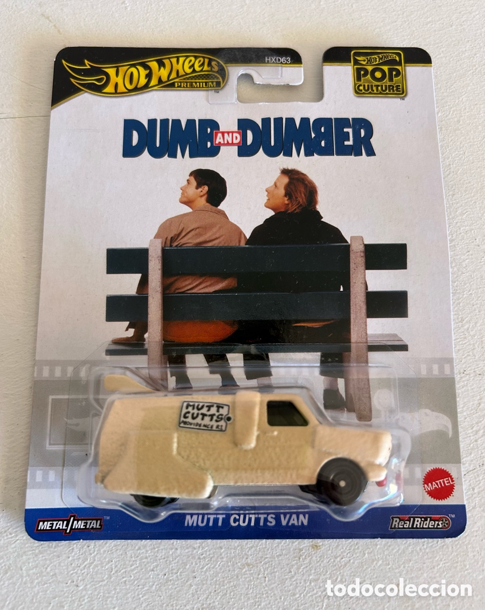 Coches a escala Hot Wheels: Hot wheels premium Pop Culture - Dumb & Dumber MUTT CUTTS VAN