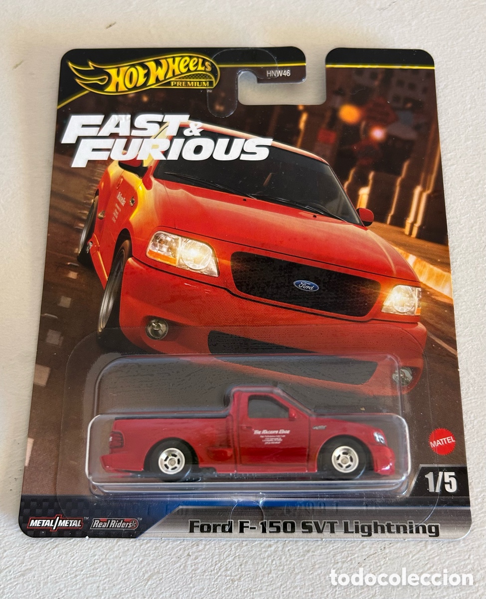 Carros em escala Hot Wheels: Hot wheels premium Fast and Furious - Ford F-150 SVT Lightning