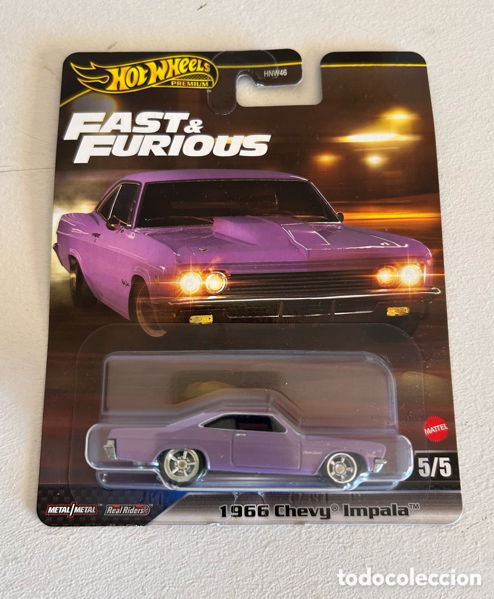 Carros em escala Hot Wheels: Hot wheels premium Fast and Furious - 1966 Chevy&reg; Impala&trade;
