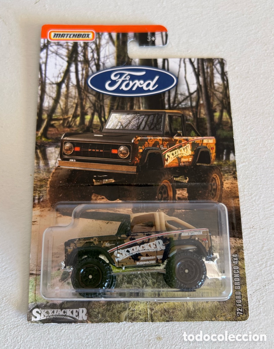 Auto in scala Hot Wheels: Matchbox - 72 FORD BRONCO 4X4