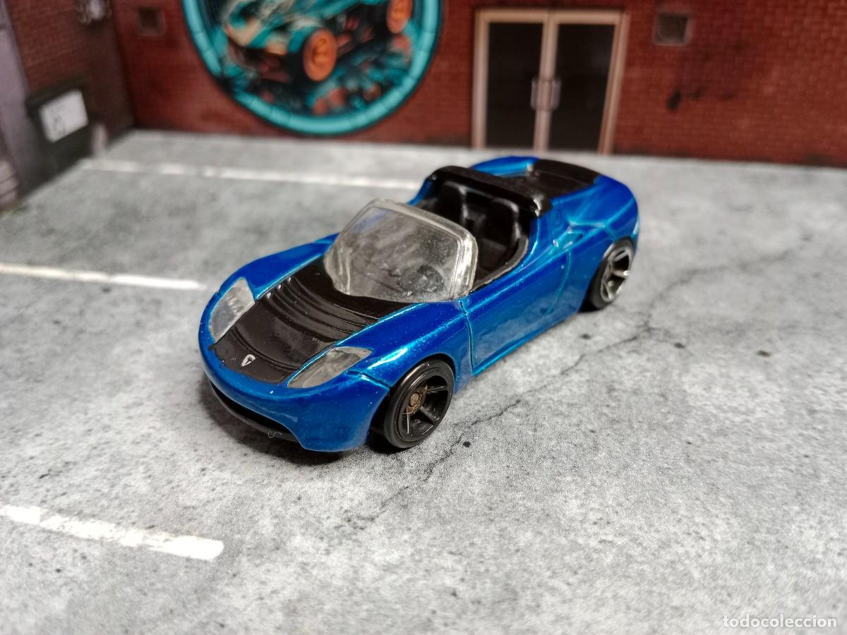 Coches a escala Hot Wheels: Tesla Roadster '08 Hot Wheels 2013 Speed Machines Mattel