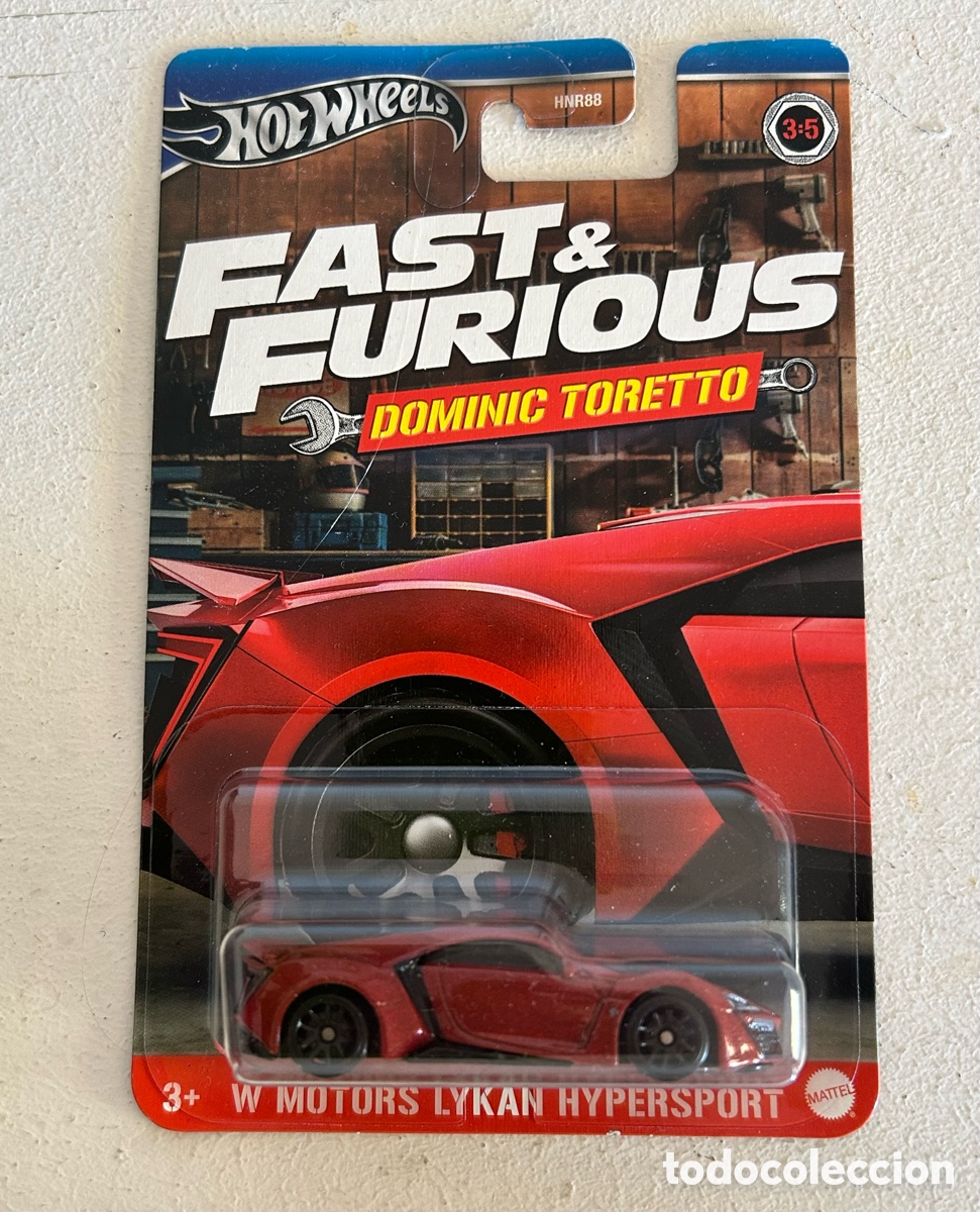 Coches a escala Hot Wheels: Hot wheels - W MOTORS LYKAN HYPERSPORT Fast and Furious Dominic Toretto