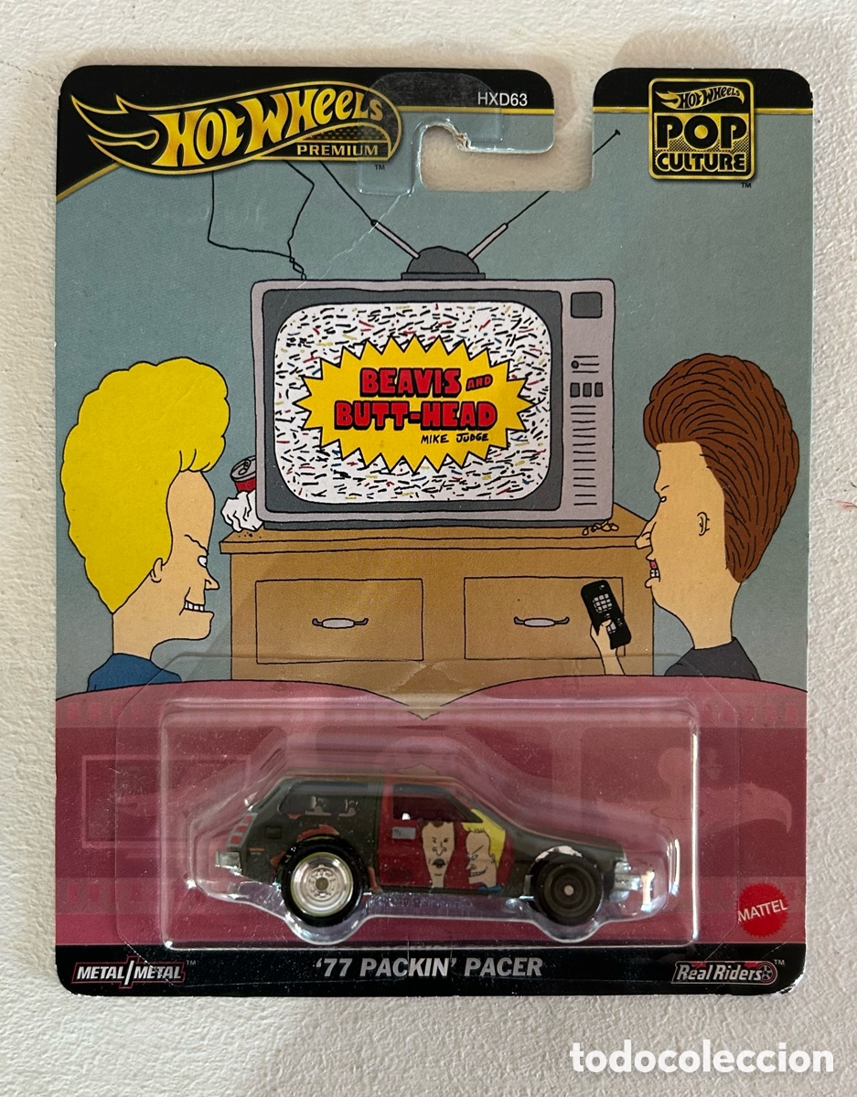 Coches a escala Hot Wheels: Hot wheels Premium - *77 PACKIN' PACER BEAVIS AND BUTT-HEAD POP CULTURE