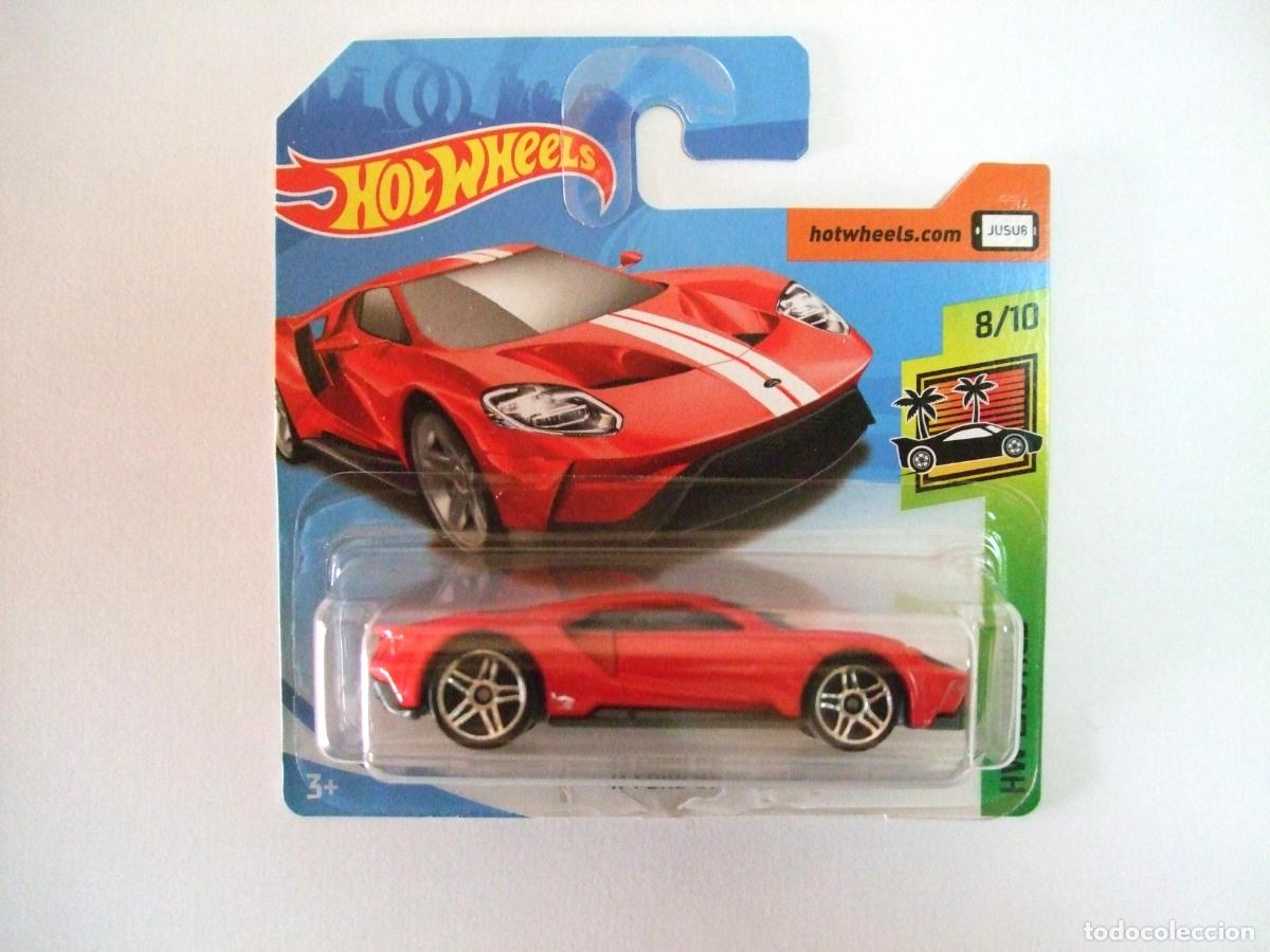 Coches a escala Hot Wheels: &acute;17 FORD GT 2017 ROJO - HOT WHEELS MATTEL HW EXOTICS 2018 8/10 ESCALA 1:64 COCHE CAR MINIATURA RED