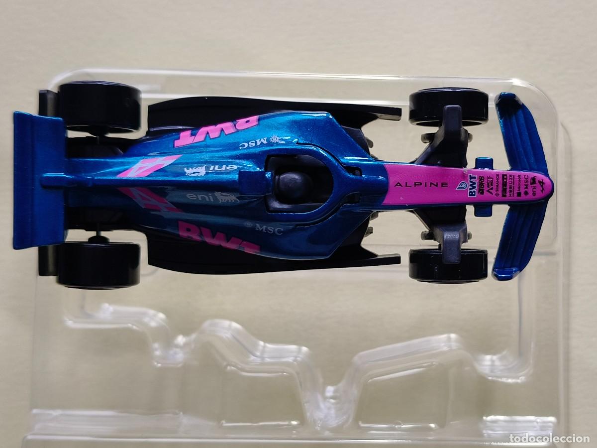 Carros em escala Hot Wheels: Hot Wheels Formula 1 monoplaza Alpine F1 Team de BWT