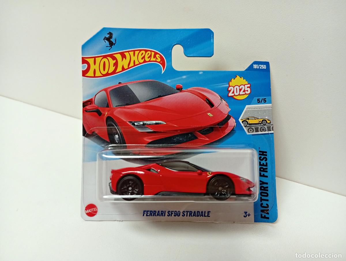 Auto in scala Hot Wheels: FERRARI SF90 STRADALE - HOT WHEELS MATTEL FACTORY FRESH 5/5 2025 - COCHE 1:64 CAR ROJO RED SF 90