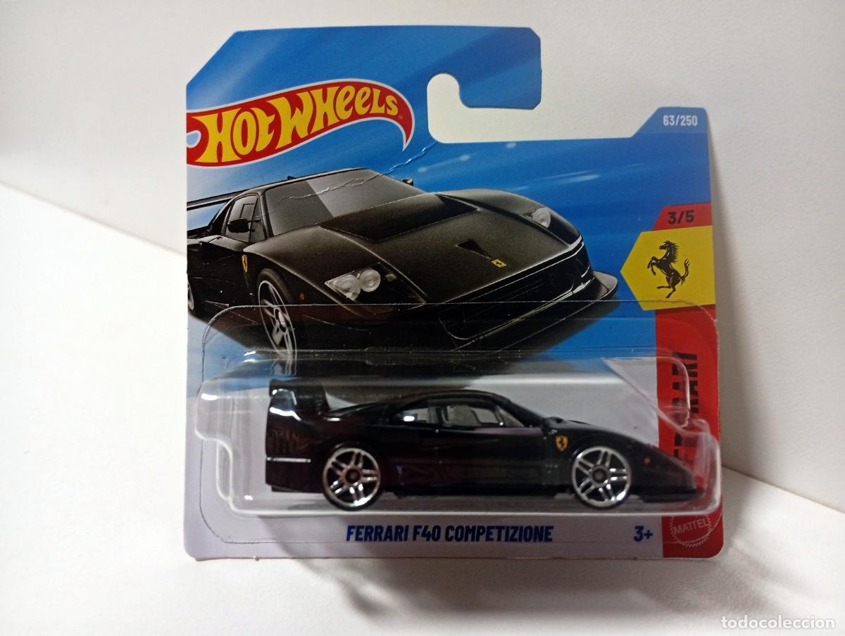 Coches a escala Hot Wheels: FERRARI F40 COMPETIZIONE - HOT WHEELS MATTEL FERRARI SERIES 3/5 2026 COCHE 1:64 CAR NEGRO BLACK F 40
