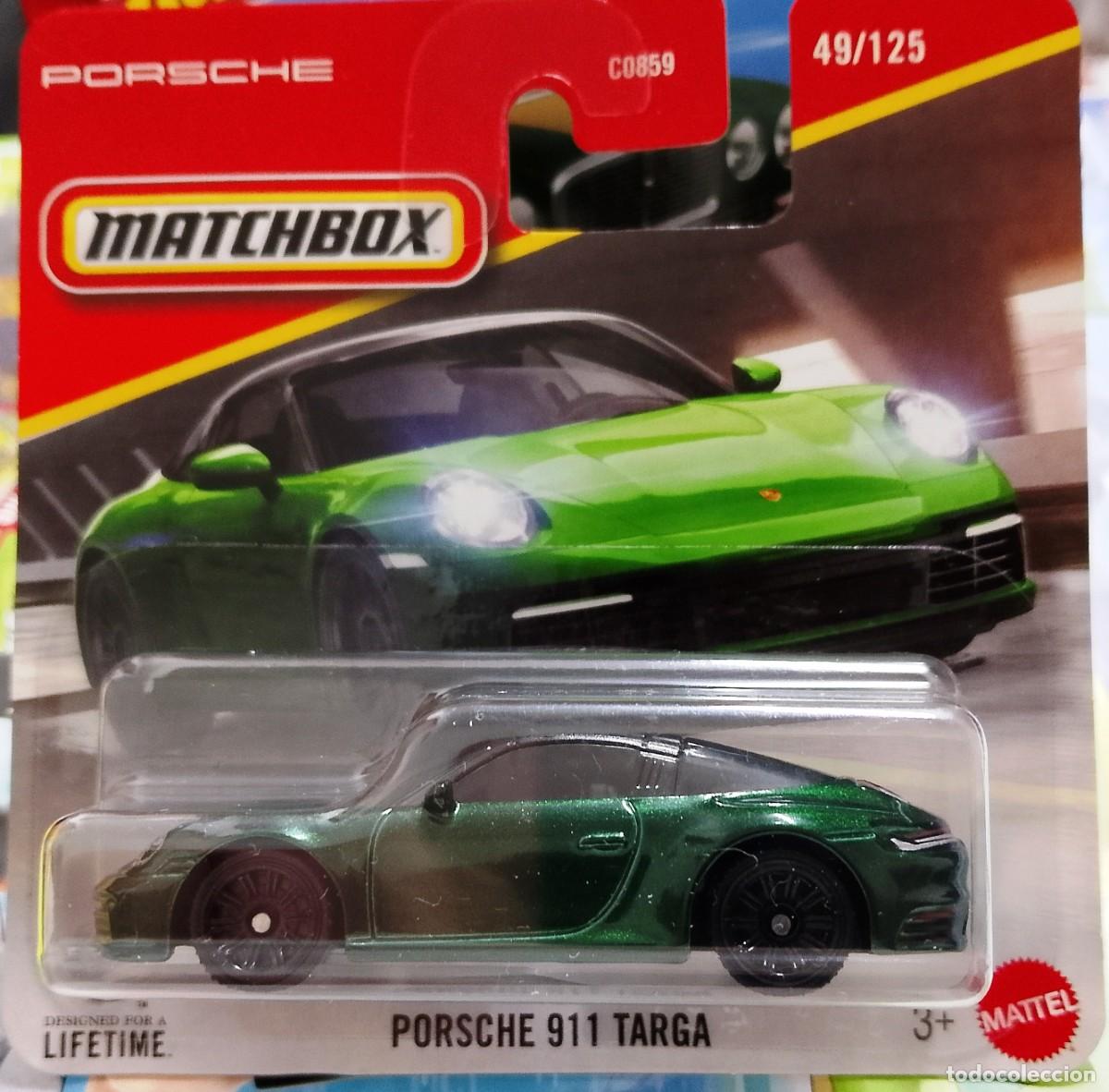 Coches a escala Hot Wheels: Porsche 911 Targa verde - Matchbox