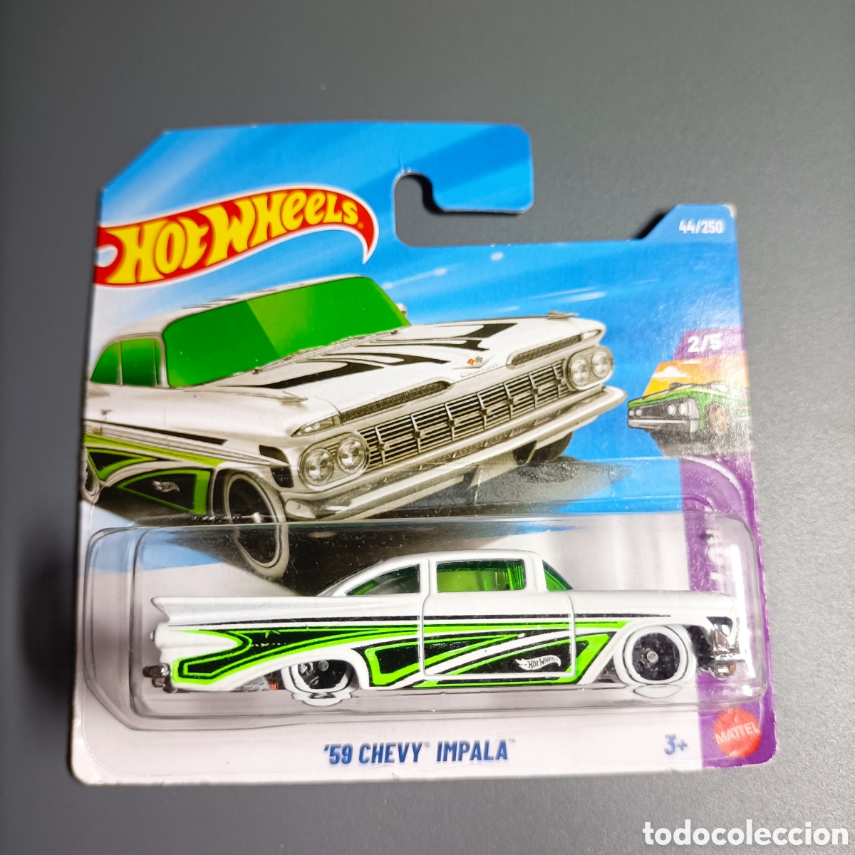 Coches a escala Hot Wheels: HOT WHEELS. '59 CHEVY IMPALA. 2/5 LAYIN' LOW. 44/250
