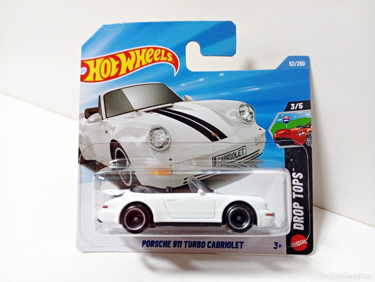 Model cars Hot Wheels: PORSCHE 911 TURBO CABRIOLET - HOT WHEELS MATTEL DROP TOPS 3/5 2026 - COCHE 1:64 CAR GERMAN CABRIO