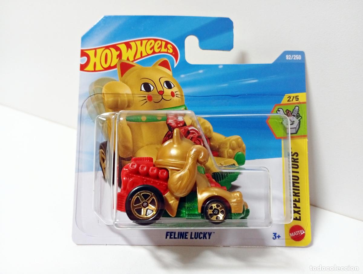 Coches a escala Hot Wheels: FELINE LUCKY - HOT WHEELS MATTEL EXPERIMOTOR 2/5 2026 COCHE 1:64 GATO MU&Ntilde;ECO JAP&Oacute;N MANEKI-NEKO TOY