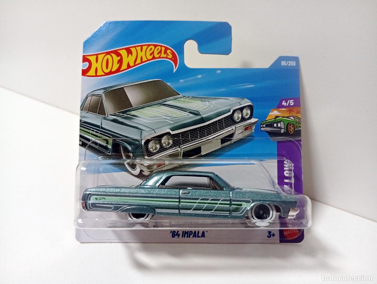 Coches a escala Hot Wheels: &acute;64 IMPALA - HOT WHEELS MATTEL LAYIN&acute;LOW 4/5 2026 - COCHE 1:64 CAR CHEVY CHEVROLET 1964