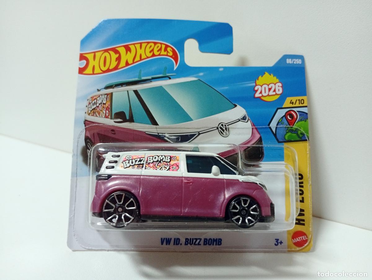Coches a escala Hot Wheels: VW ID. BUZZ BOMB - HOT WHEELS HW EURO 4/10 2026 COCHE 1:64 VOLKSWAGEN CAR VAN ELECTRIC MINIVAN SURF