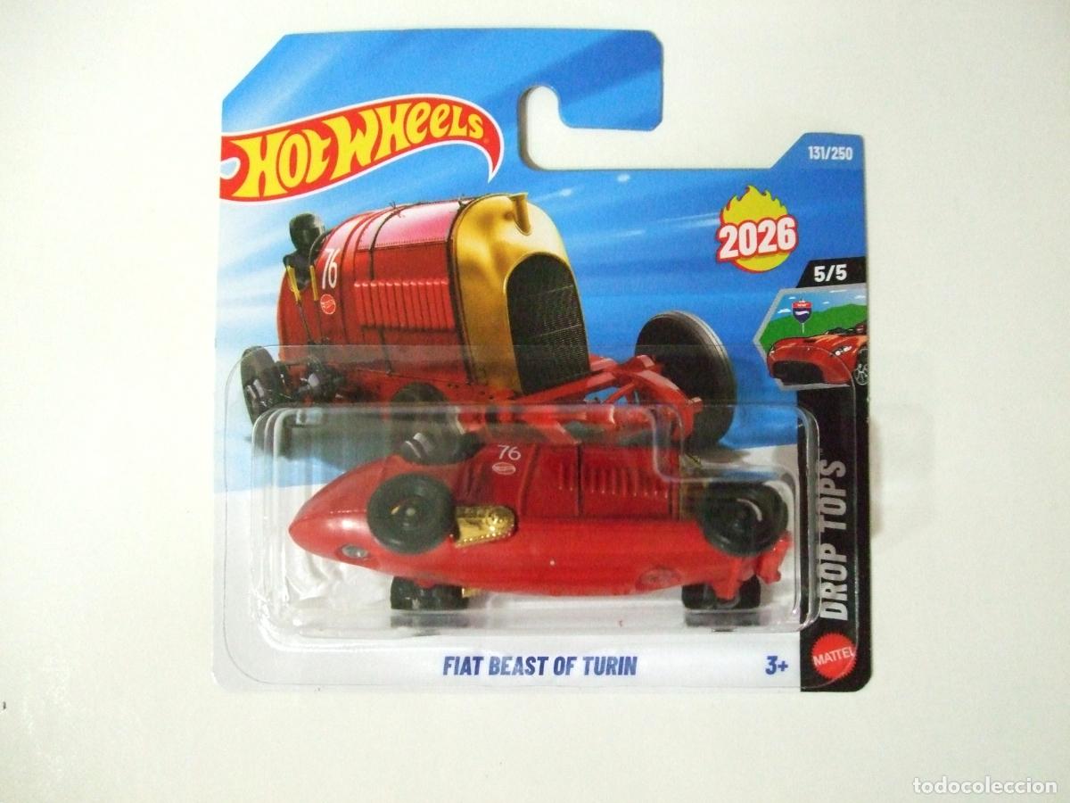 Coches a escala Hot Wheels: FIAT BEAST OF TURIN - HOT WHEELS MATTEL DROP TOPS 5/5 2026 1:64 - COCHE CAR ITALY ITALIA S76 S 76