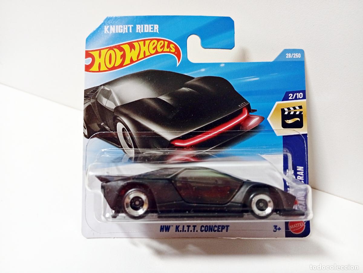 Coches a escala Hot Wheels: HW K.I.T.T. CONCEPT HOT WHEELS SCREEN TIME 2/10 2026 KNIGHT RIDER COCHE FANT&Aacute;STICO TV SERIE NEGRO