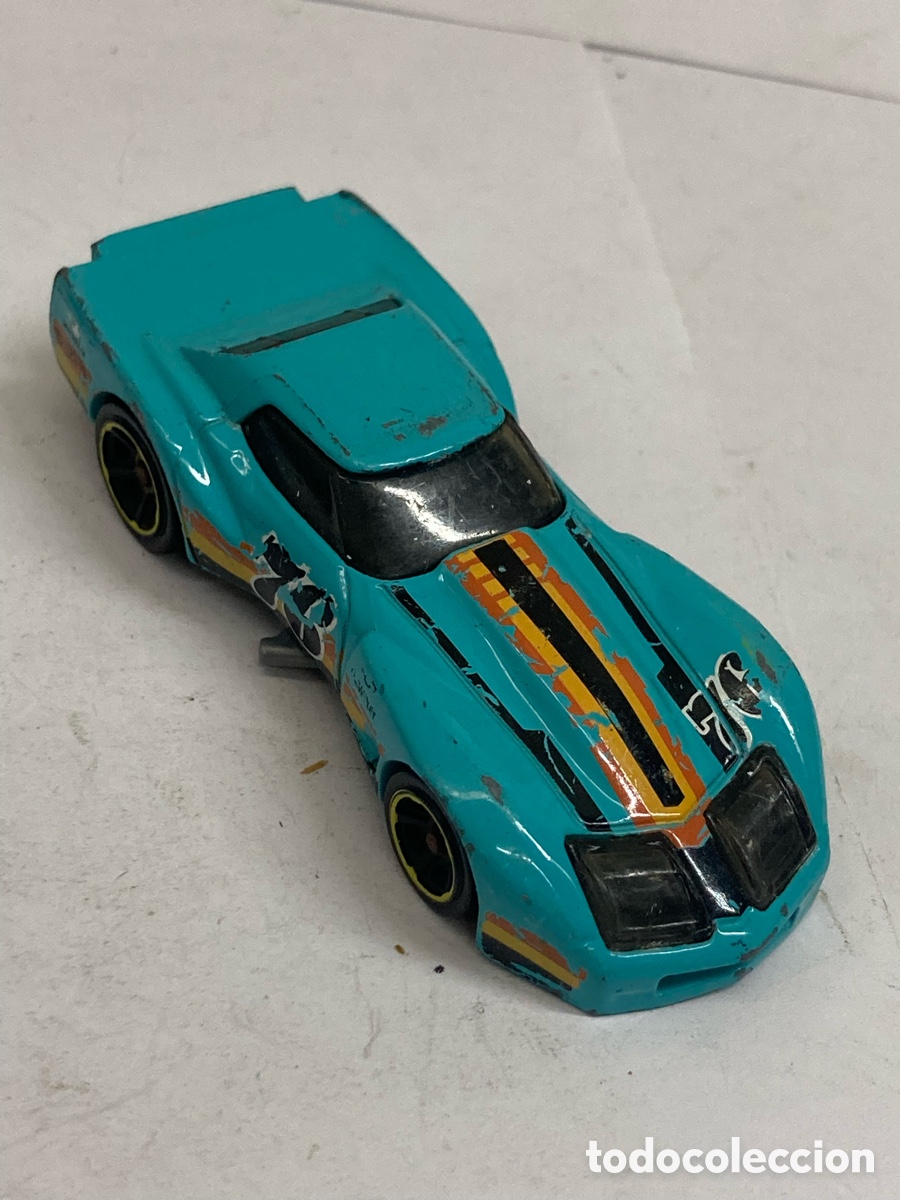 Coches a escala Hot Wheels: Coche miniatura modelo Hot Wheels '76 Greenwood Corvette a escala 1:64